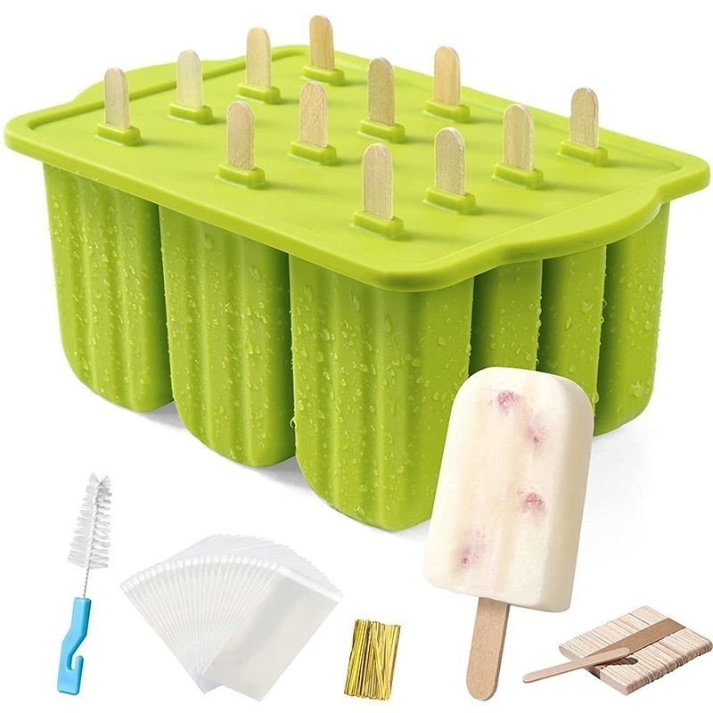 Creative9-in-10-in-12-in-1 Ice Cream Mold Silicone Ice Tray Popsicle Mold Ice Cream Mold Ice Cube Popsicle Mold