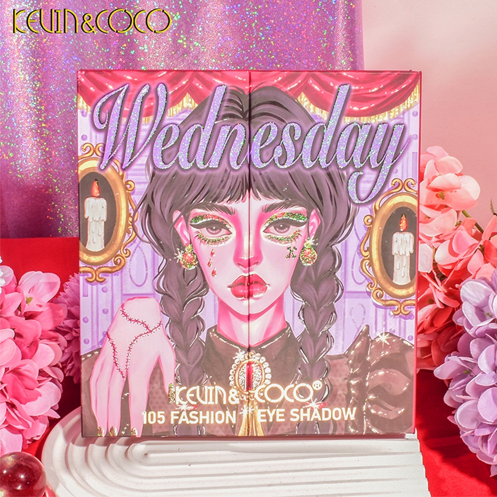 Explosions 105 Color Eye Shadow Plate Four-layer Folding Bead Matte Eye Shadow-high Gloss Blush One Plate