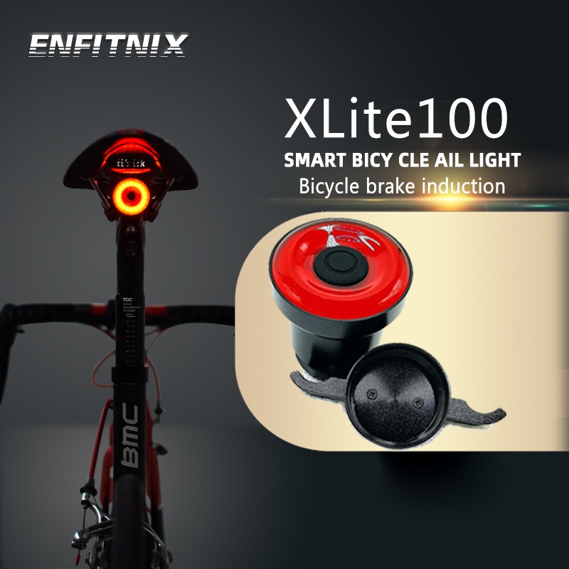 ENFITNIXBicycle Taillight Xlite100 Intelligent Induction Brake Taillight Xlit ETForeign Trade Product