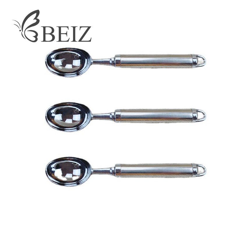 Kitchen Gadgets Zinc Alloy Self-Melting Ice Cream Spoon Multi-Function Dessert Spoon Ice Cream Spoon Scoop Baller