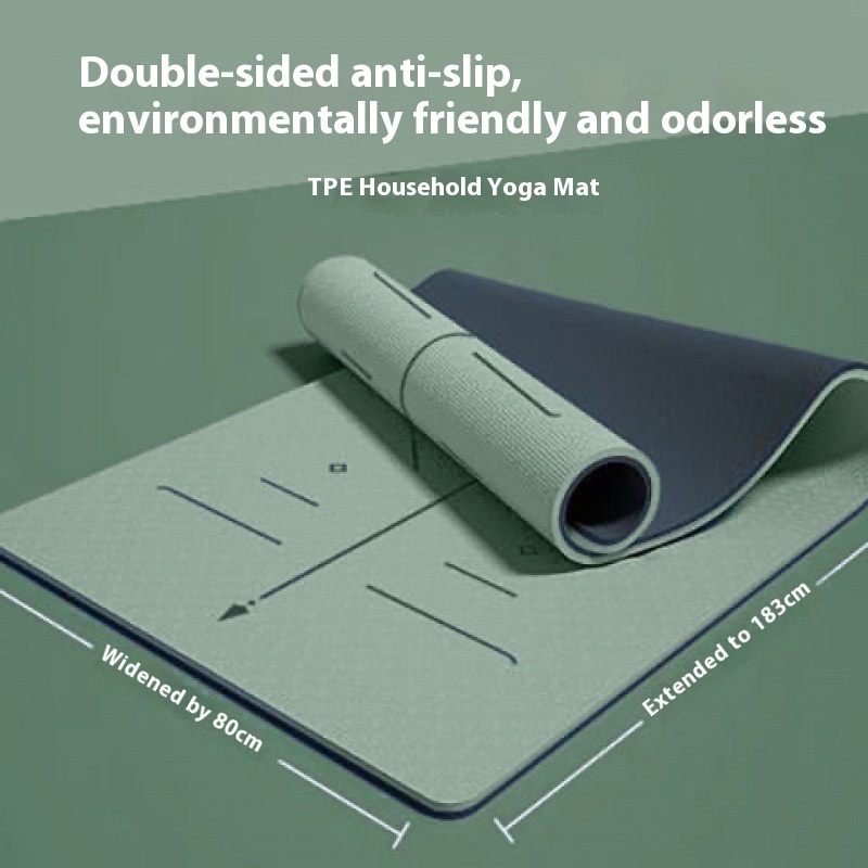 Yoga Mat Warm And Cool-proof Sports Fitness Mat Shock Absorption And Sound Ulation Layened And Widened Thickened Micro-blemish Floor Mat