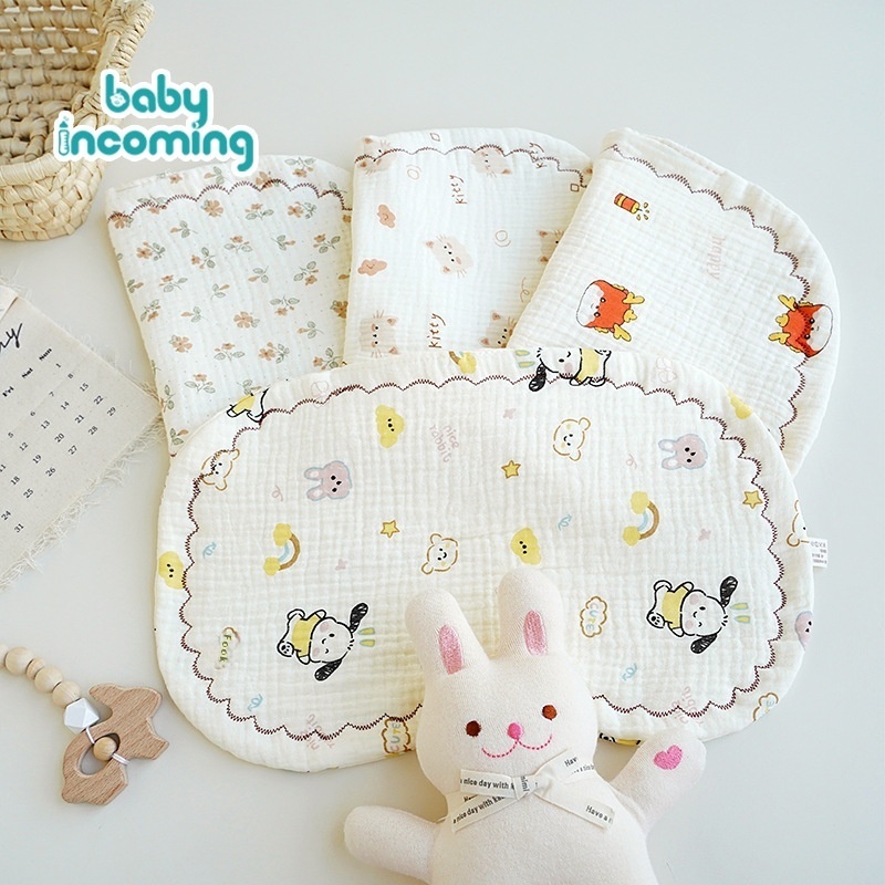 Baby Cloud Pillow0-6 Months Baby Sweat-absorbent Breathable Anti-vomiting Pillow Eight-layer Gauze Pillow Towel Children's Pillow