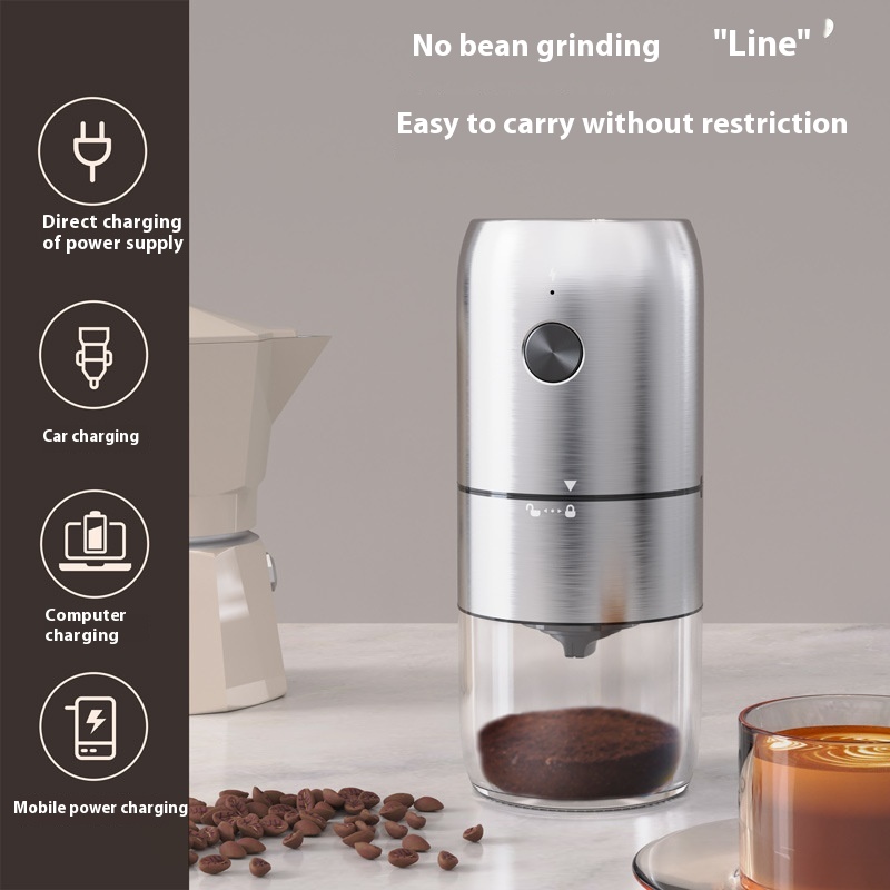 Coffee Bean Grinder Ceramic Grinding Core Grinder Rechargeable Electric Coffee Bean Grinder