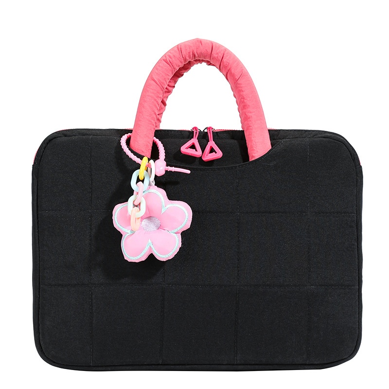 Inner Bag High-value Korean-style Large-capacity Shockproof Commuter Computer Protective Case Sweet Camellia Flower Handbag