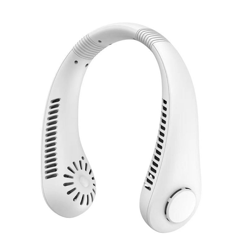 Portable Mini USB Neck Fan No Leaf High Wind Power Air Conditioner Outdoor Lightweight Quiet Hanging Fan Travel Gift