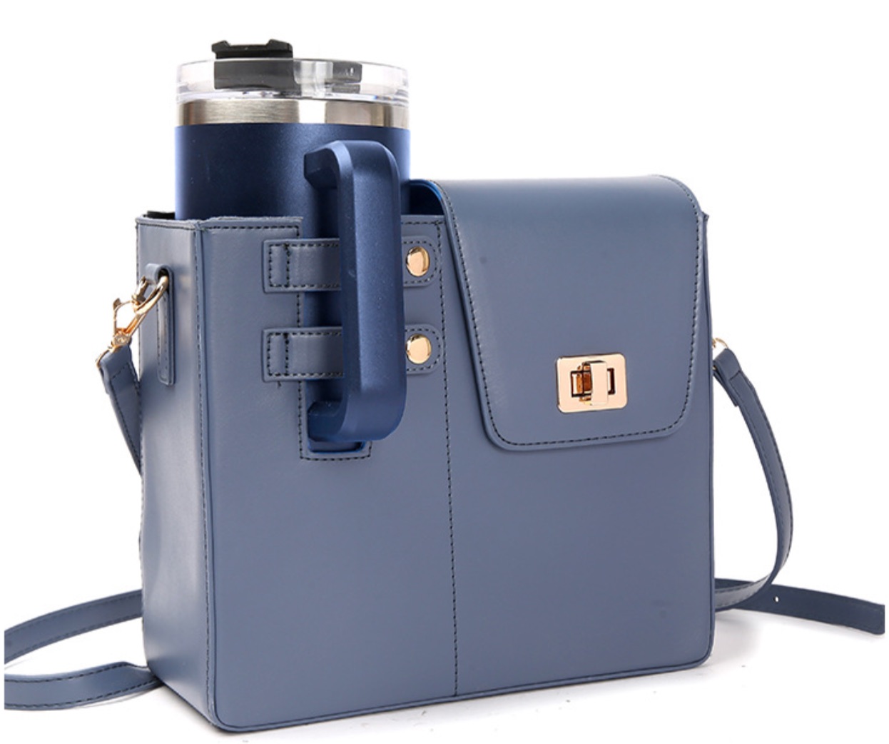 Stanley Cup Bag Outdoor Portable Beverage Bottle Water Cup Bag Large Thermos Cup Shoulder Crossbody Bag