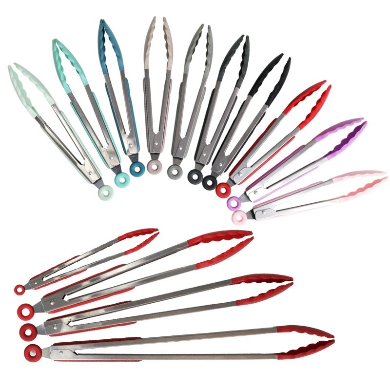 Silicone Kitchenware Household Food Clips Food Clips Stainless Steel Barbecue Clips Bread Clips Barbecue Clips Baking Tools