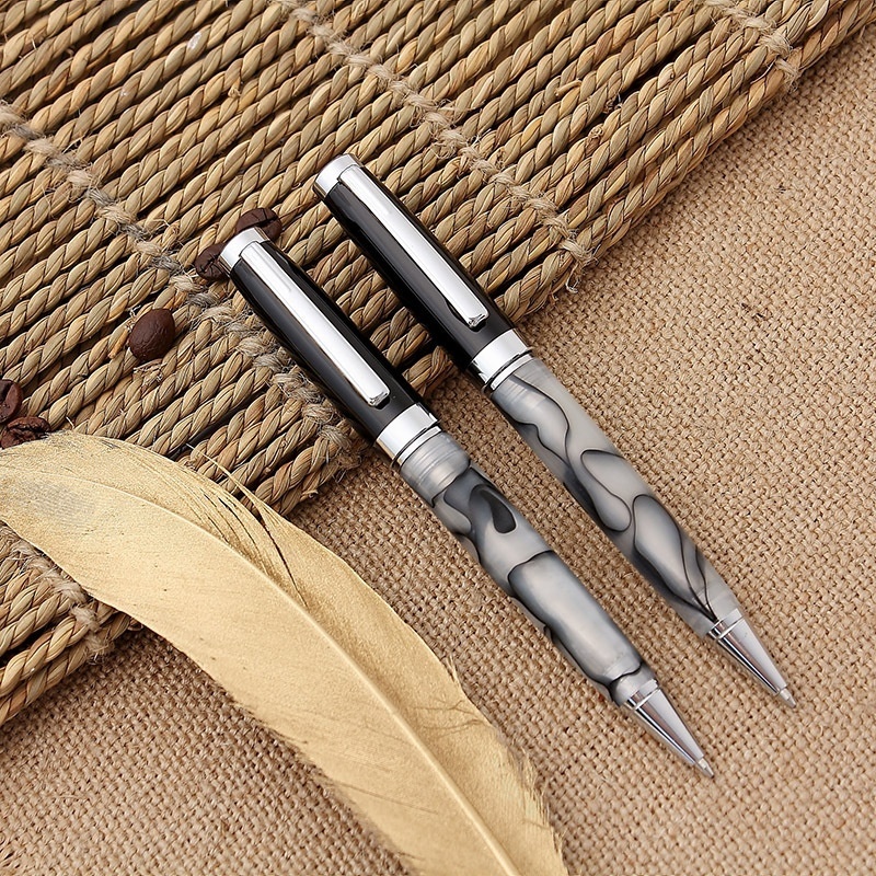 SMetal Acrylic Ballpoint Pen Business Advertising Gift Oil Pen Printed One Piece Dropshipping