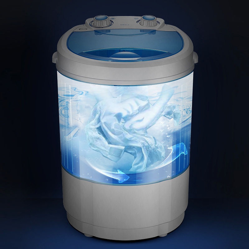 Washing Machine Small Fully Semi-automatic Household Baby And Child Washing Shoes And Socks Folding Mini Washing Machine With Dehydration Refrigerator