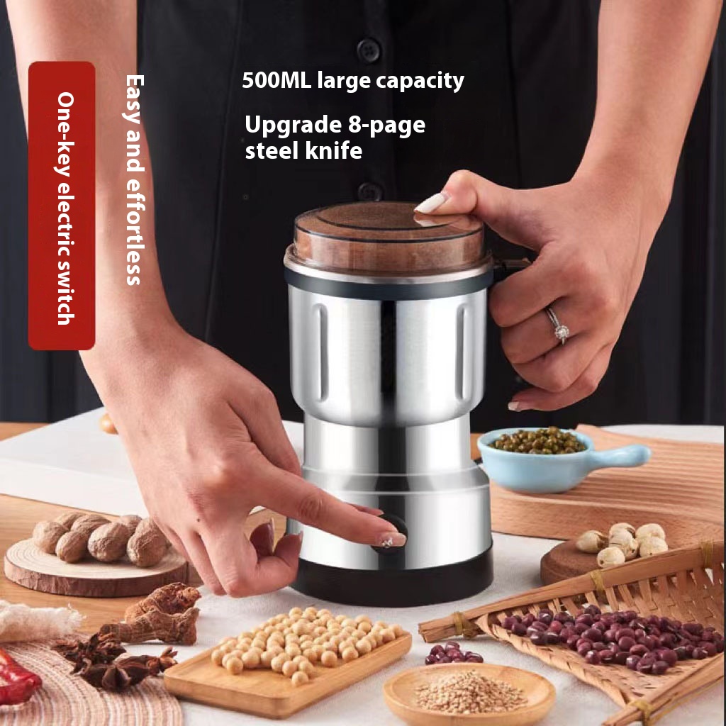Electric Grinder Household Small Powder Machine Stainless Steel Mill Grain Ultrafine Crusher