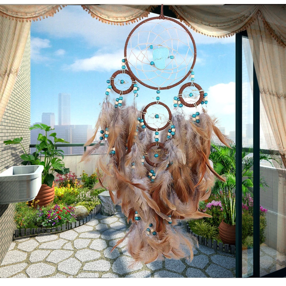 Dream Catcher Creative Feather Wind Chime Dream Catcher Pendant Decoration Indian Dream Catcher Dream Catcher Feather