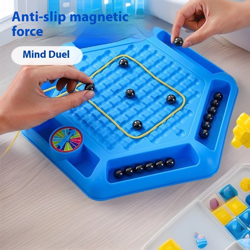 Magnetic Effect Chess Children's Casual Games Interactive Board Games Logical Thinking Magnet Pair War Chess Net Red Toys