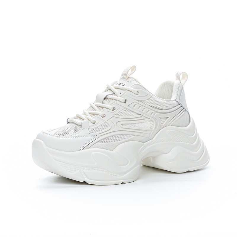 Clunky Shoes Women's Height Increasing Running Breathable Sneaker Women's Shoes Thick Bottom Spring Dancing Shoes