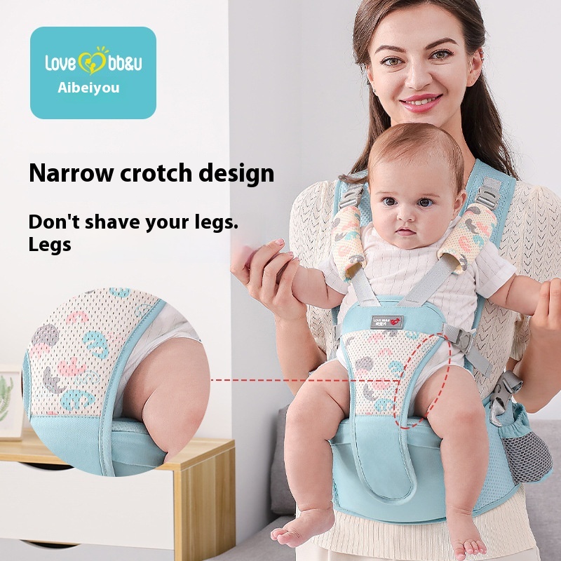Baby Backpack, Backpack, Waist, Baby Lightweight, Four Front And Two Back, Baby With A Hugging Device.