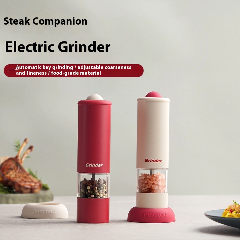 Electric Pepper Grinder Kitchen Grinding Seasoning Sea Salt Pepper Grinding Black Pepper Grinding Bottle Household