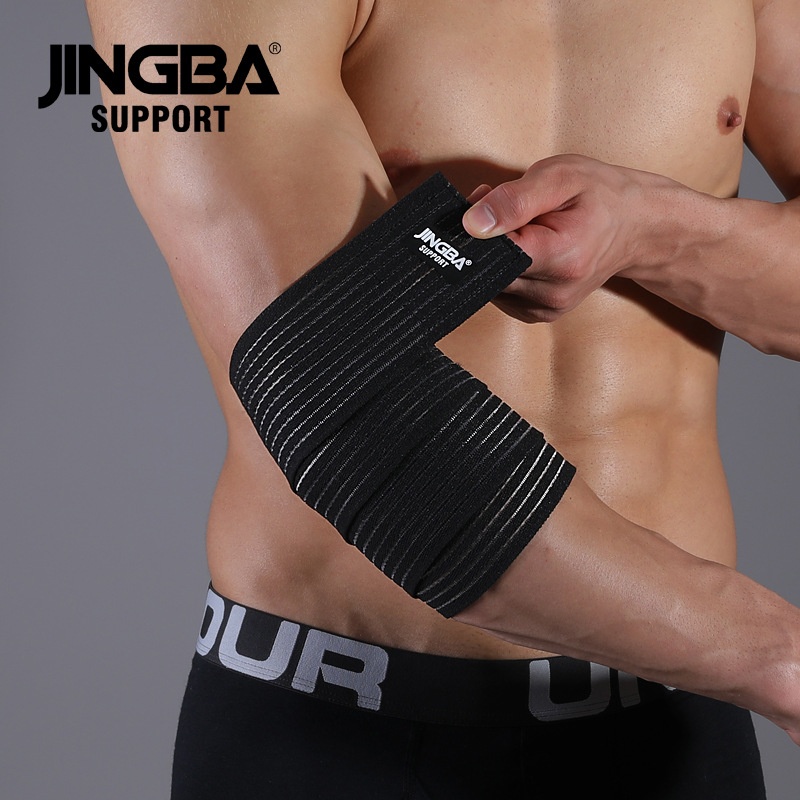 JINGBAElbow Pads Outdoor Straps Pressure Protection Dumbbell Weightlifting Table Tennis Basketball Sports Protective Gears