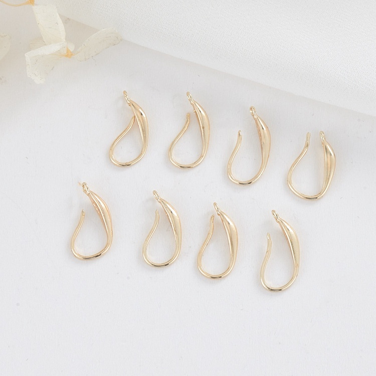 Color-preserving Copper Plated14 KGold-plated Ear Hooks Korean DIYAccessories Popular Jewelry Earrings Earrings Jewelry Materials
