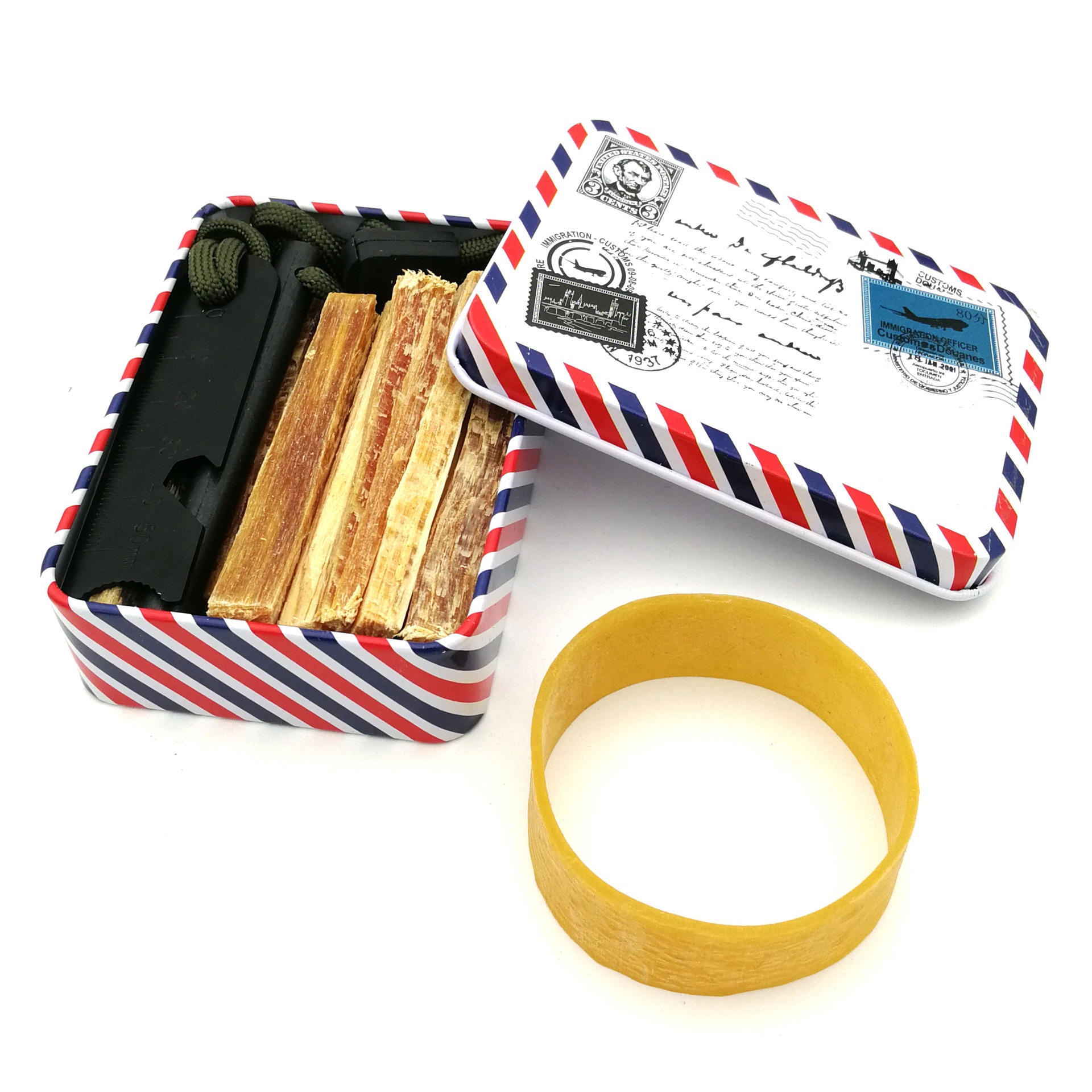 Outdoor Camping Ignition Combustion Torch Magnesium Rod Iron Box Set Original Survival Spare Fire Starter