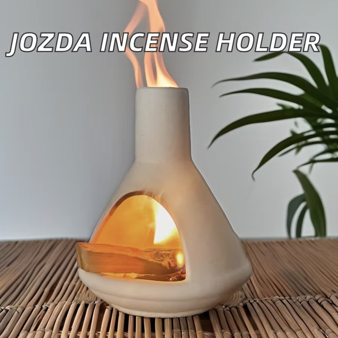 Small Chimney Holy Wood Sage Tray Ceramic Aromatherapy Stove Base Tray Incense Line Incense Gift