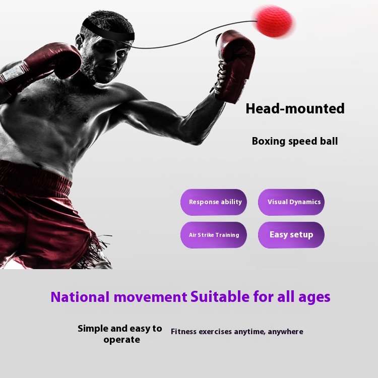 Training Ball Foaming Indoor Household Fitness Products Reflex Boxing Speed Ball Head-mounted Response