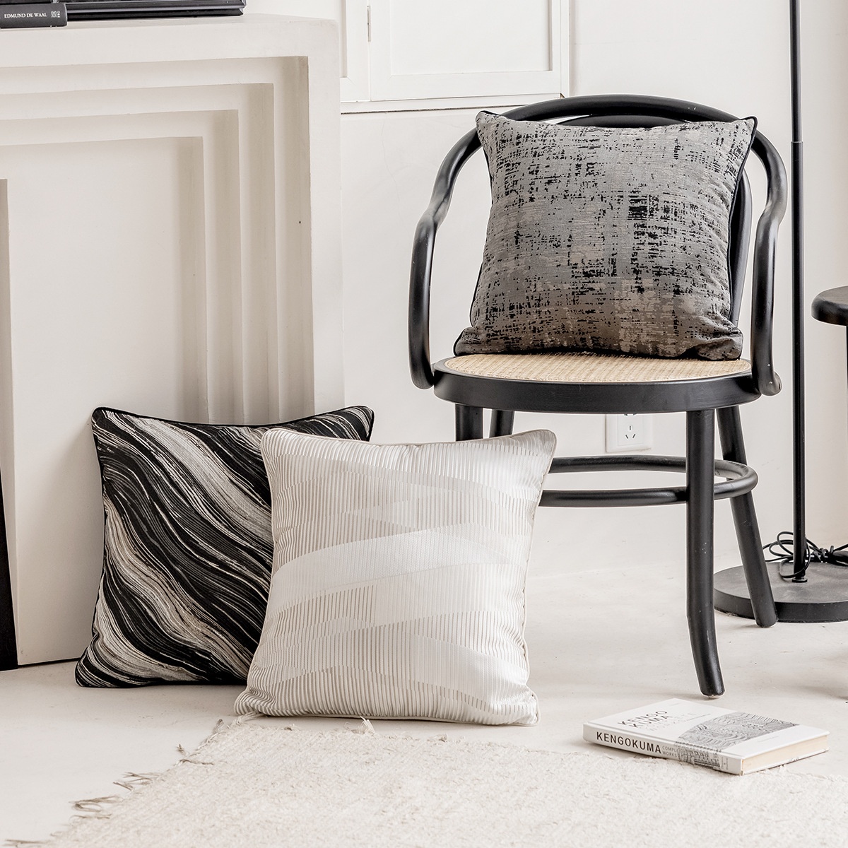 Sofa Pillowcase Modern Simple Pillow Bedside Cushion Bed Waist Backrest