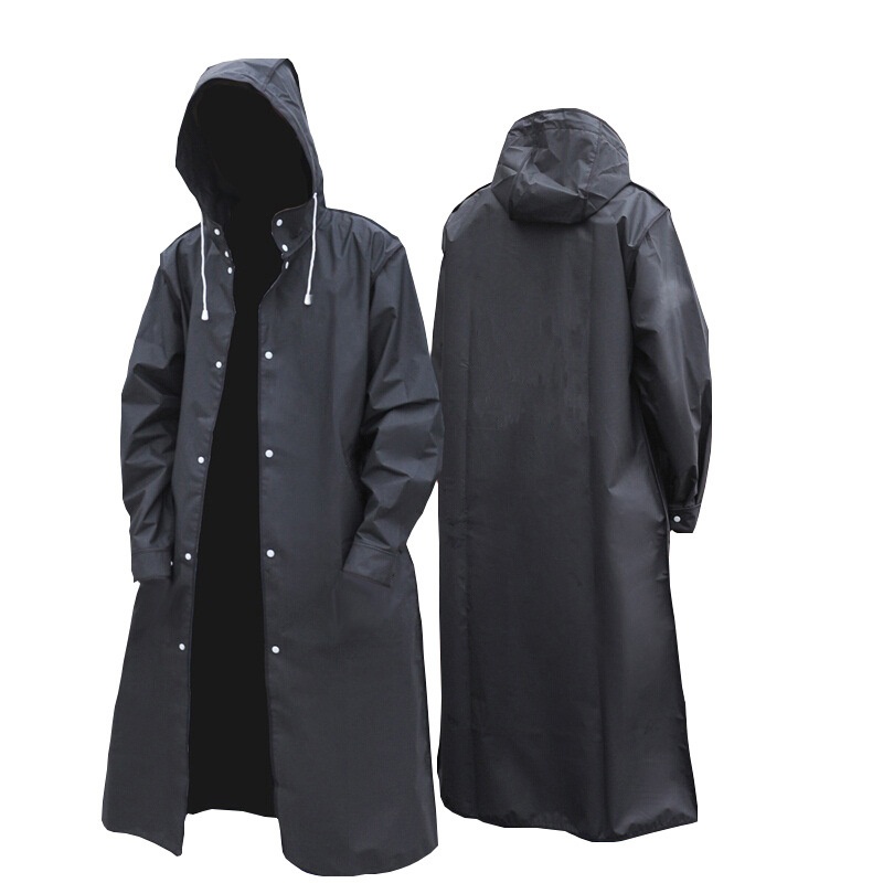 Fashion One-piece Eva Adult Hemming Raincoat For Men And Women