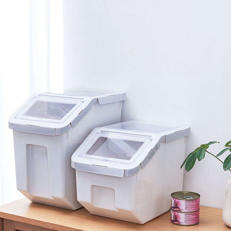 Pet Food Storage Barrel Export Quality10 KG5 KGWith Measuring Cup Sealed Snacks And Staple Food Separate Cat Food And Dog Food Barrel