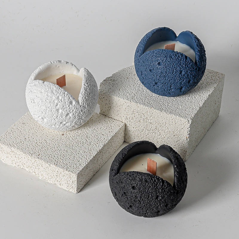 Internet Red Lengshan Series Candle Cup Meteorite Fire-free SPAR Fragrance Indoor Lasting Hand Gift Fragrance Container