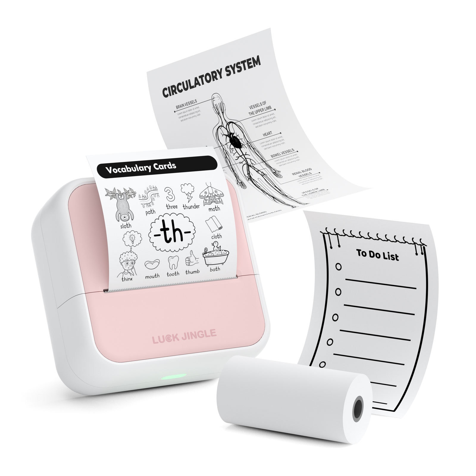 Small Square Box Label Printer Handheld Portable Bluetooth Thermal Price Label Adhesive Sticker Barcode Tag Jewelry