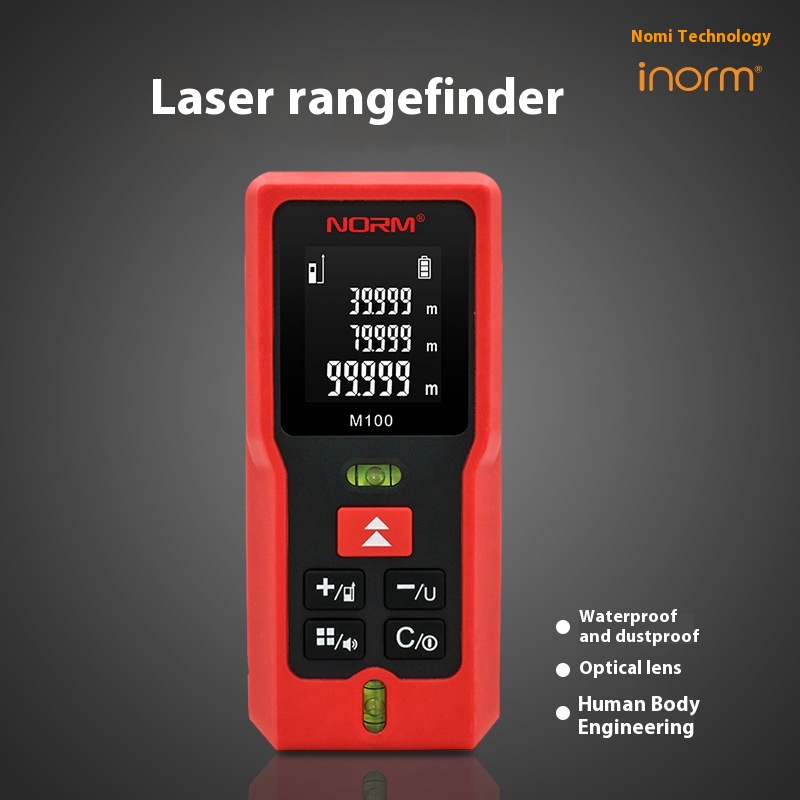 Inorm Laser Distance Meter Handheld High-precision Infrared Electronic Ruler Measuringtrument Multi-function Room Measuring Artifact
