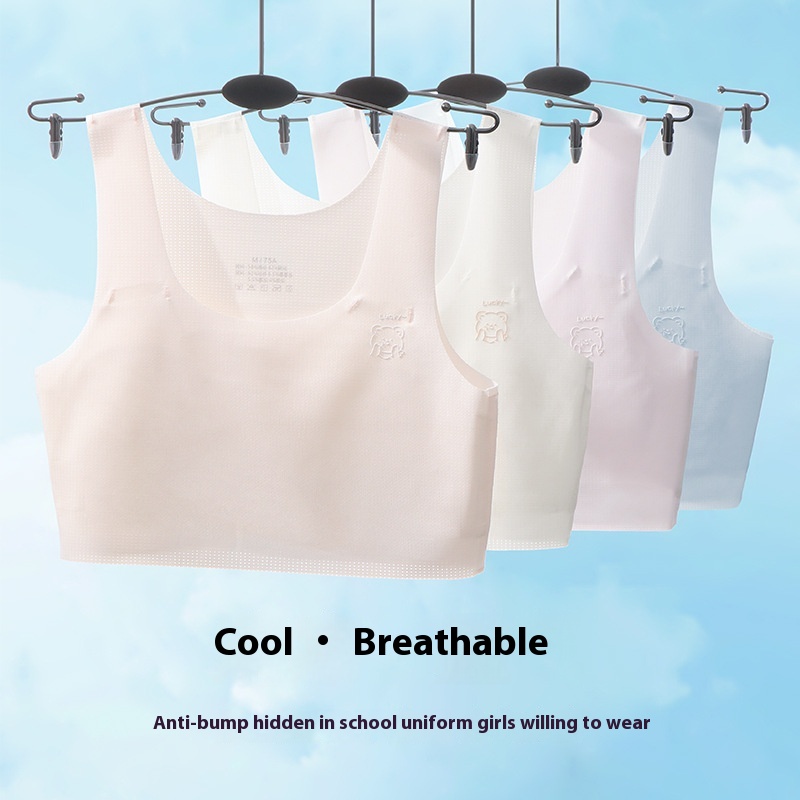 Girls' Underwear, Development Period, Elementary School, Middle And High School Students' Bra, Girls' Middle And Large Children's Chest-wrapped Vest, Thin Style