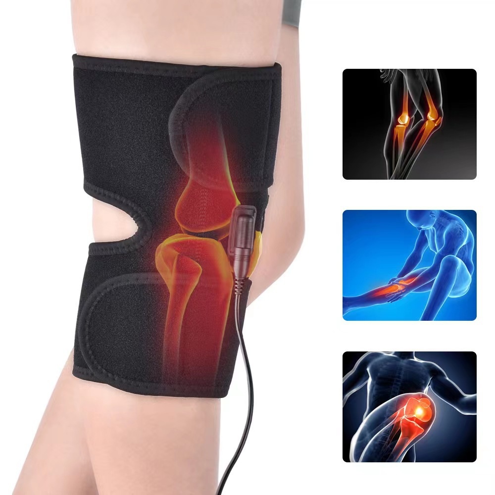 USB Heating Knee Pads Electric Heating Warm Knee Pads Physiotherapy Hot Compress Moxibustion Elderly Knee Warm Heating Knee Pads