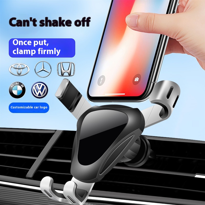 Mobile Phone Holder Air Outlet Gravity Sensor Car Mobile Phone Holder Car Mobile Phone Holder Triangular Gravity Mirror Holder