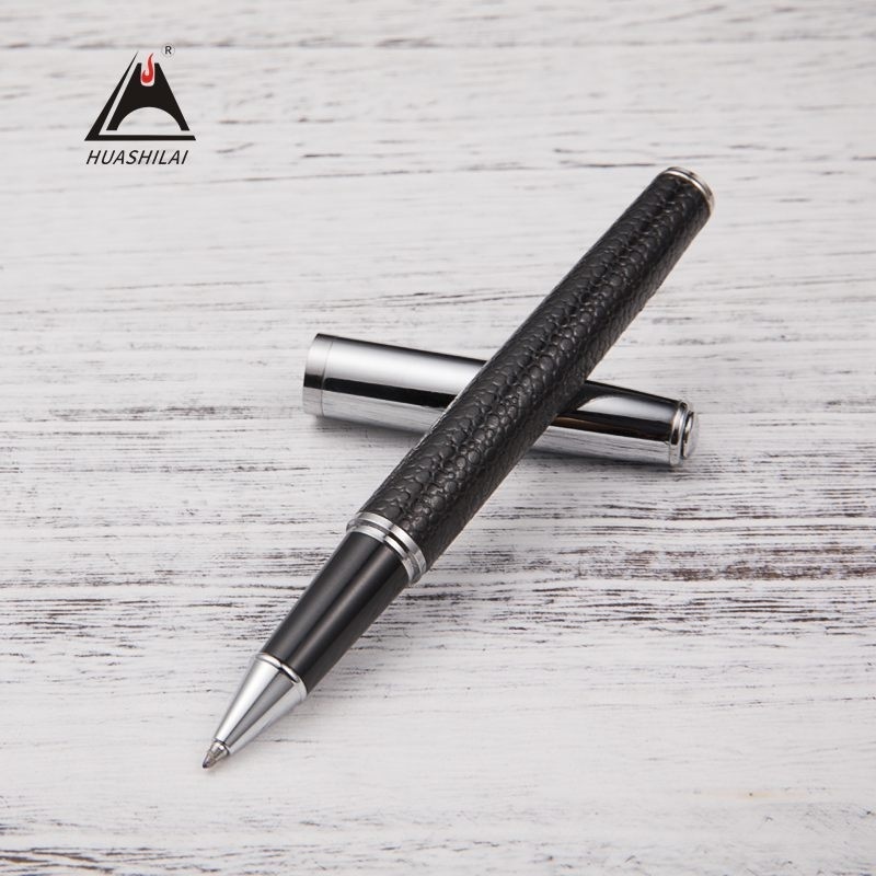PULeather Metal Signature Pen Ball Fountain Pen Advertising Gift Pen Engraved One Piece Dropshipping