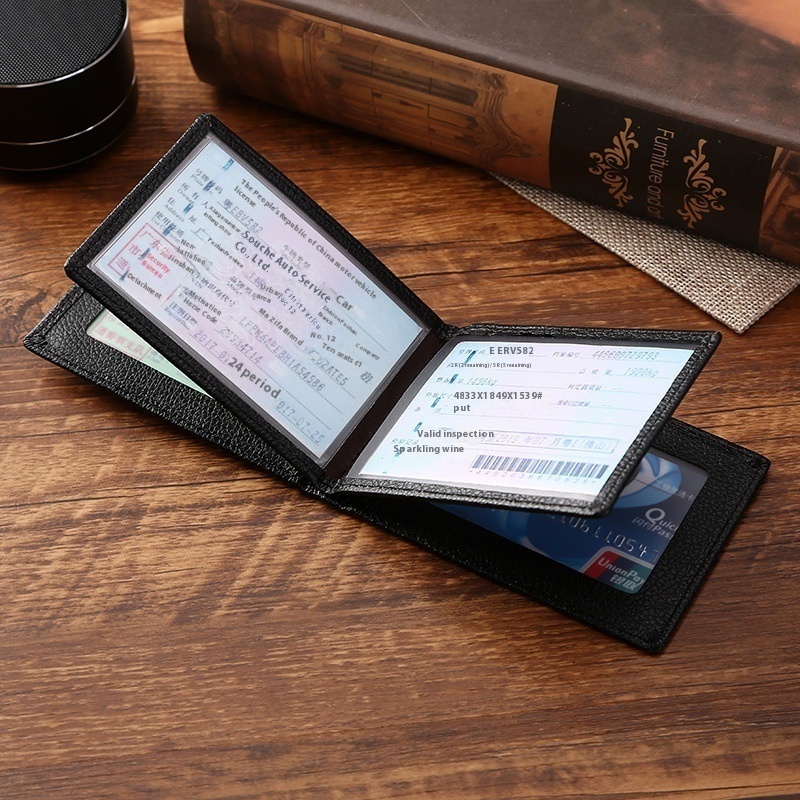 Driver's License Leather Case IDLeather Case IDBag Men And Women Fashion Classic Car Products Promotional Gifts