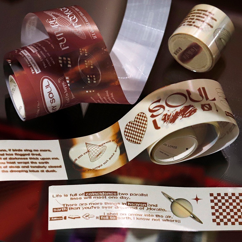 Letter Lover P E T Tape All-factor Capture Series Creative Handbook Material D I Y Decorative Sticker6