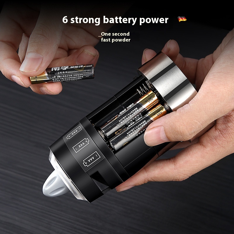 Gravity Sensor Pepper Grinder Electric Stainless Steel Sea Salt Pepper Black Pepper Grinder Grinding Powder Seasoning Bottle - 4