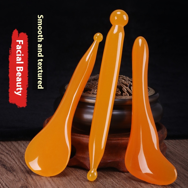 Dabing Stick Beauty Special Universal Scraping Pull Meridian Sand Female Face Eye Head Point Stick Facial Horn Massage Board Meridian Pen