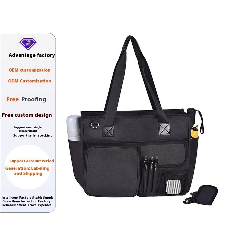 Nurse Handbag Multi-Pocket Storage Bag Laptop Shoulder Bag Outdoor Multifunctional Storage Bag