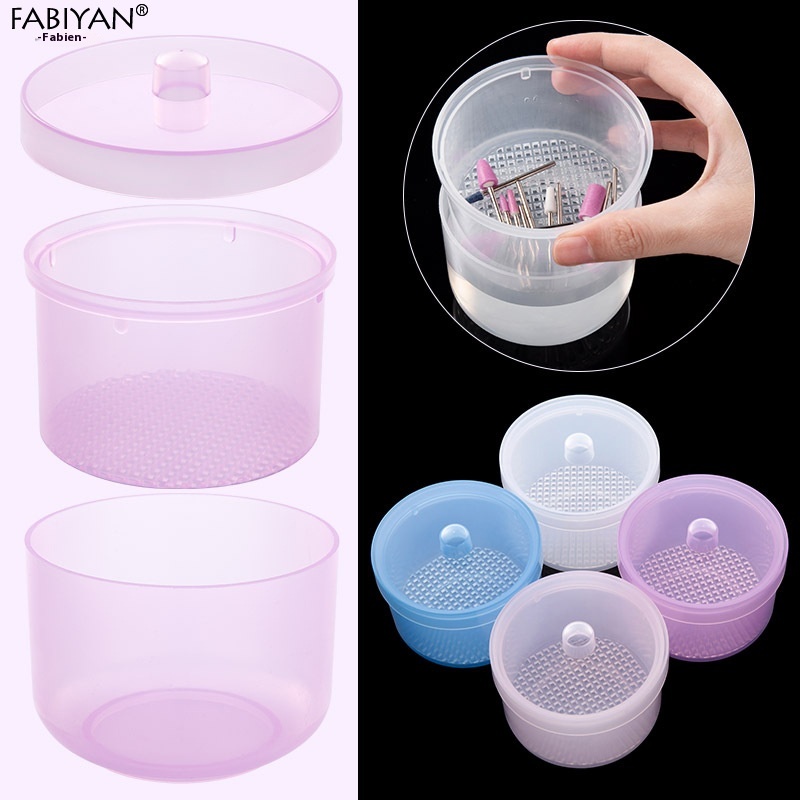 Nail Polish Head Cleaning And Disinfection Box With Filter High Temperature Disinfection Cup Round Ceramic Head Soaking Box