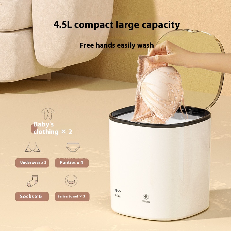 Underwear Washing Machine Mini Fully Automatic Portable Household Sterilization And Elution All-in-one Washing Underwear And Socks Artifact
