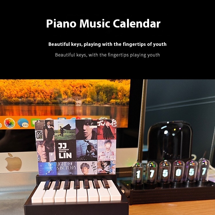 Piano Desk Calendar Simple Score Card Weekly Calendar Playable Piano Ornaments Can Be For Birthday Gifts In Batches