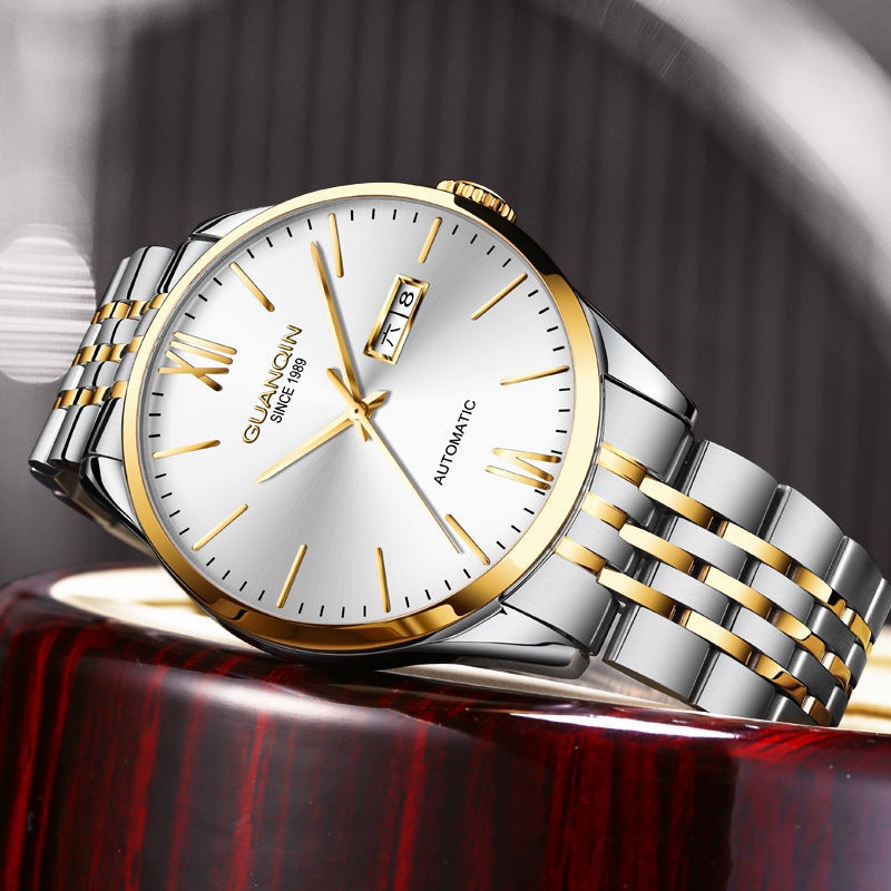 Mechanical Automatic High-grade Hollow Waterproof Steel Belt Luminous Men's Watch