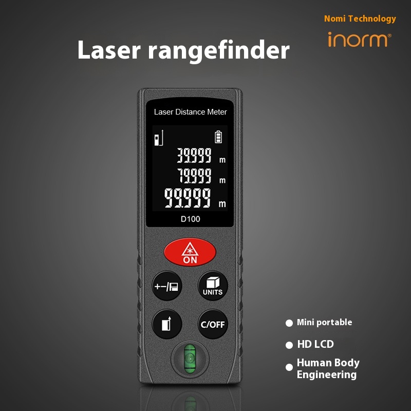 Inorm Mini Laser Distance Meter Infrared Electronic Ruler High Precision Room Measuringtrument Digital Precise Distance Measurement