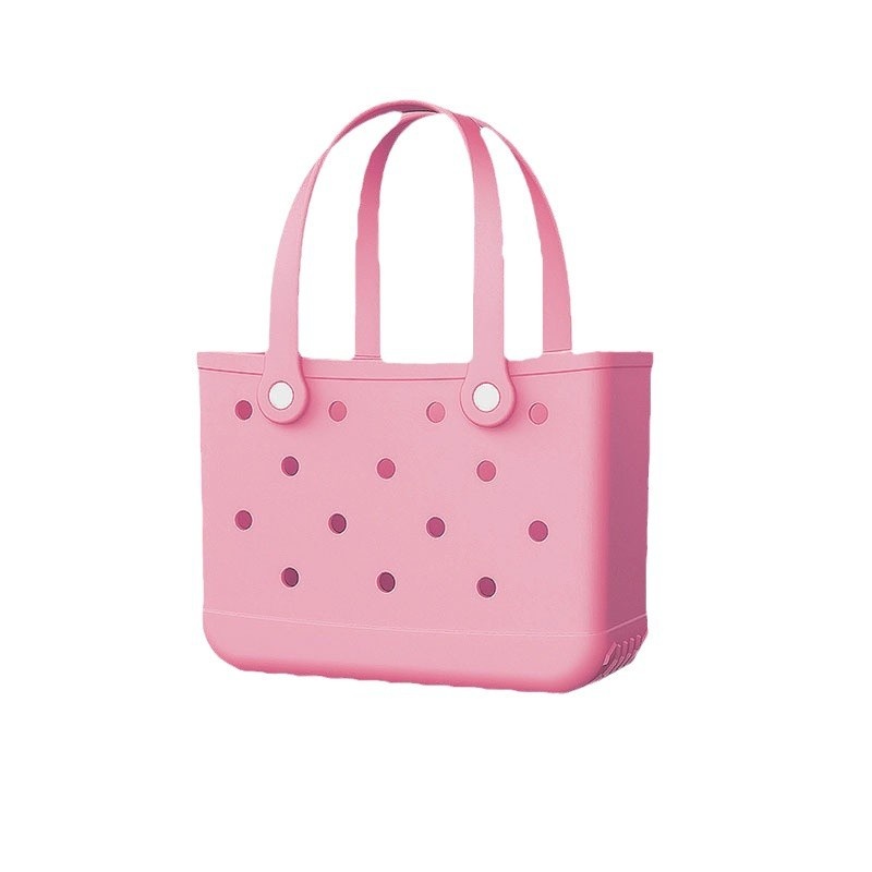 Cave EVA Beach Storage Handbag Swimming Bag Candy Color Hollow Shopping Basket Outdoor Camping Bag Large Capacity