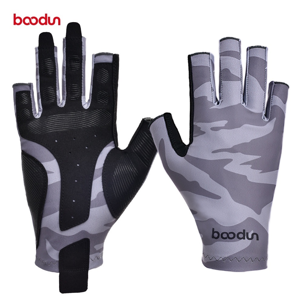 BOODUN/Boton Spring And Summer Outdoor Sports Lure Gloves Non-slip Breathable Sunscreen Skin-friendly Fishing Gloves