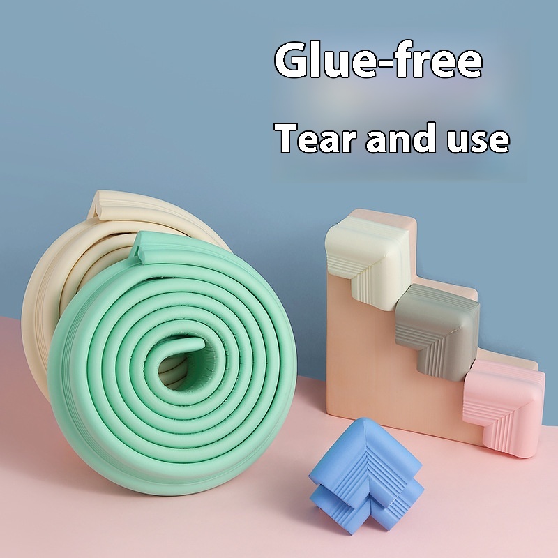 L-shaped Anti-collision Strip Corner Children's Wall Corner Baby Protection Infant Kindergarten Thickened Corner Guard Home Soft Pack Anti-collision Sticker