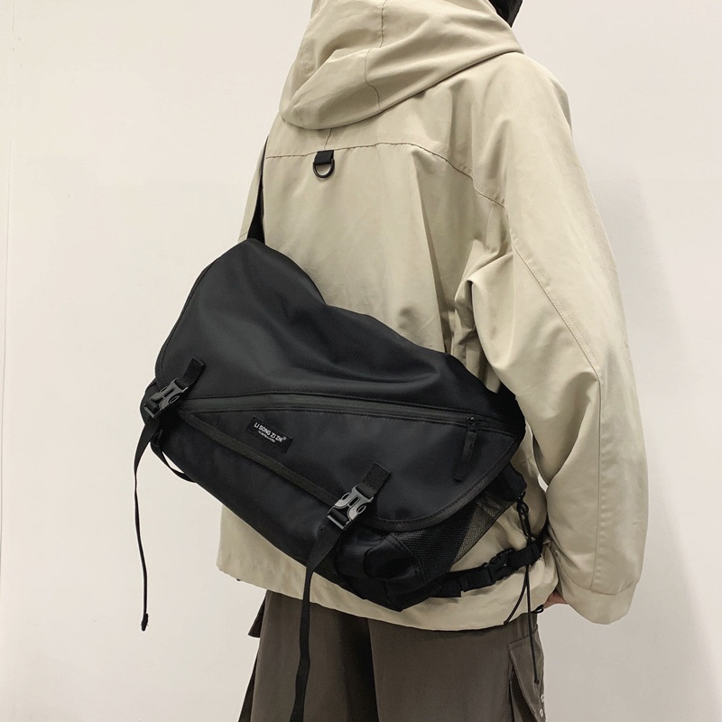 Men's Work Bag Messenger Bag Cross Bagy Brand Harajuku Functional College Student Postman Computer Casual Shoulder Bag Women