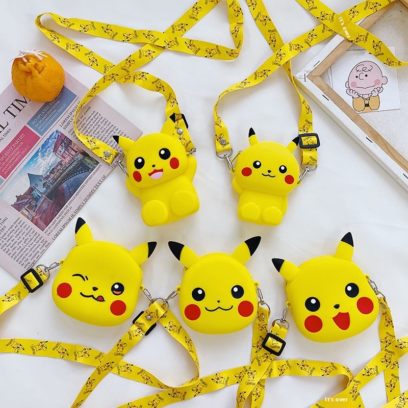 Cartoon Silicone Coin Purse Mini Bag Parent-child Shoulder Crossbody Bag Children's Fashion Jelly Bag