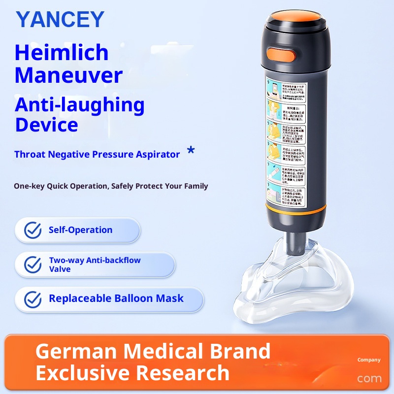 Throat Negative Pressure Aspirator Anti-Choking Device Anti-Suffocation Heimlich Device Family Convenient
